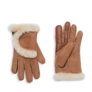 UGG Shearling Lined, Suede & Leather Gloves